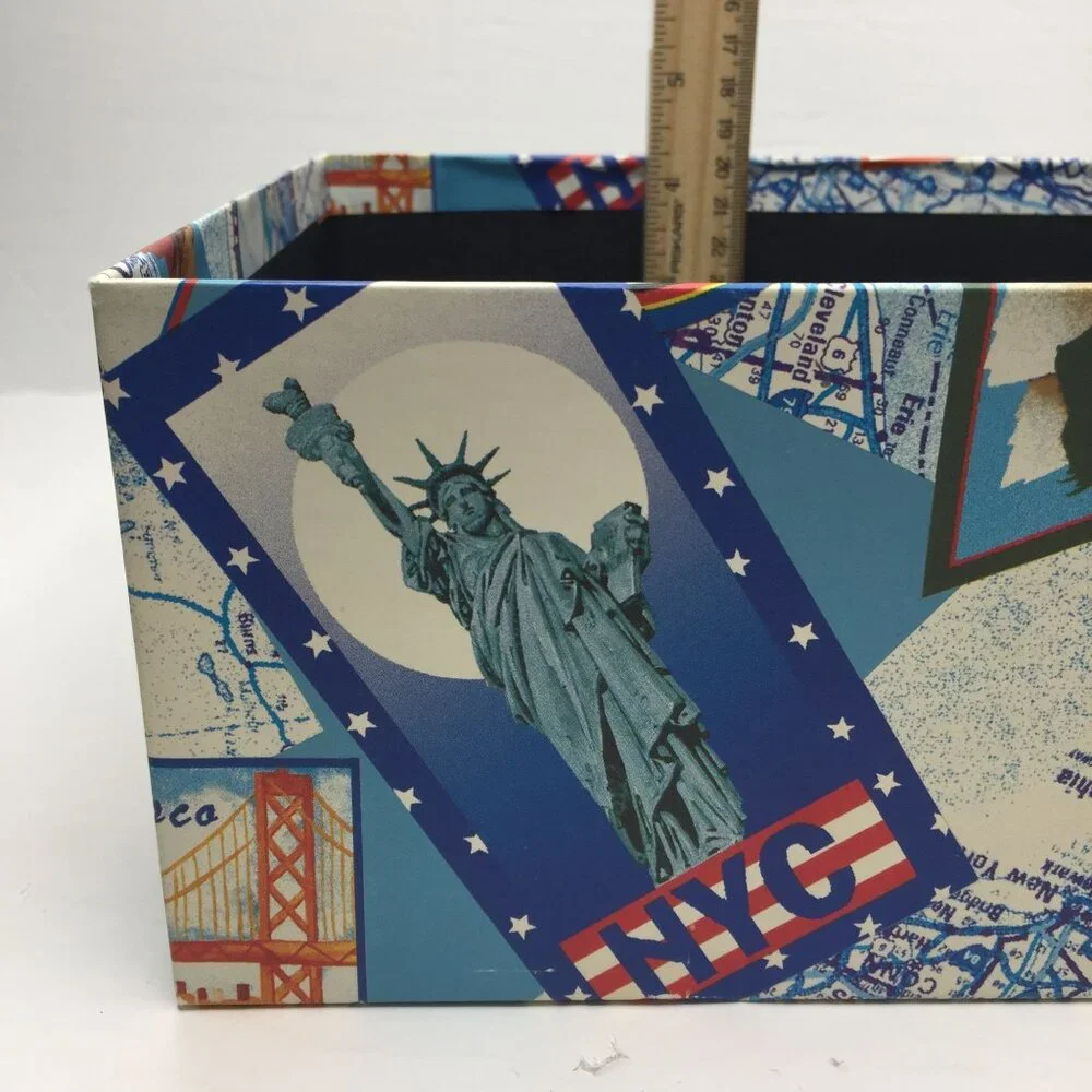 Travel Map Theme Photo Postcard 11